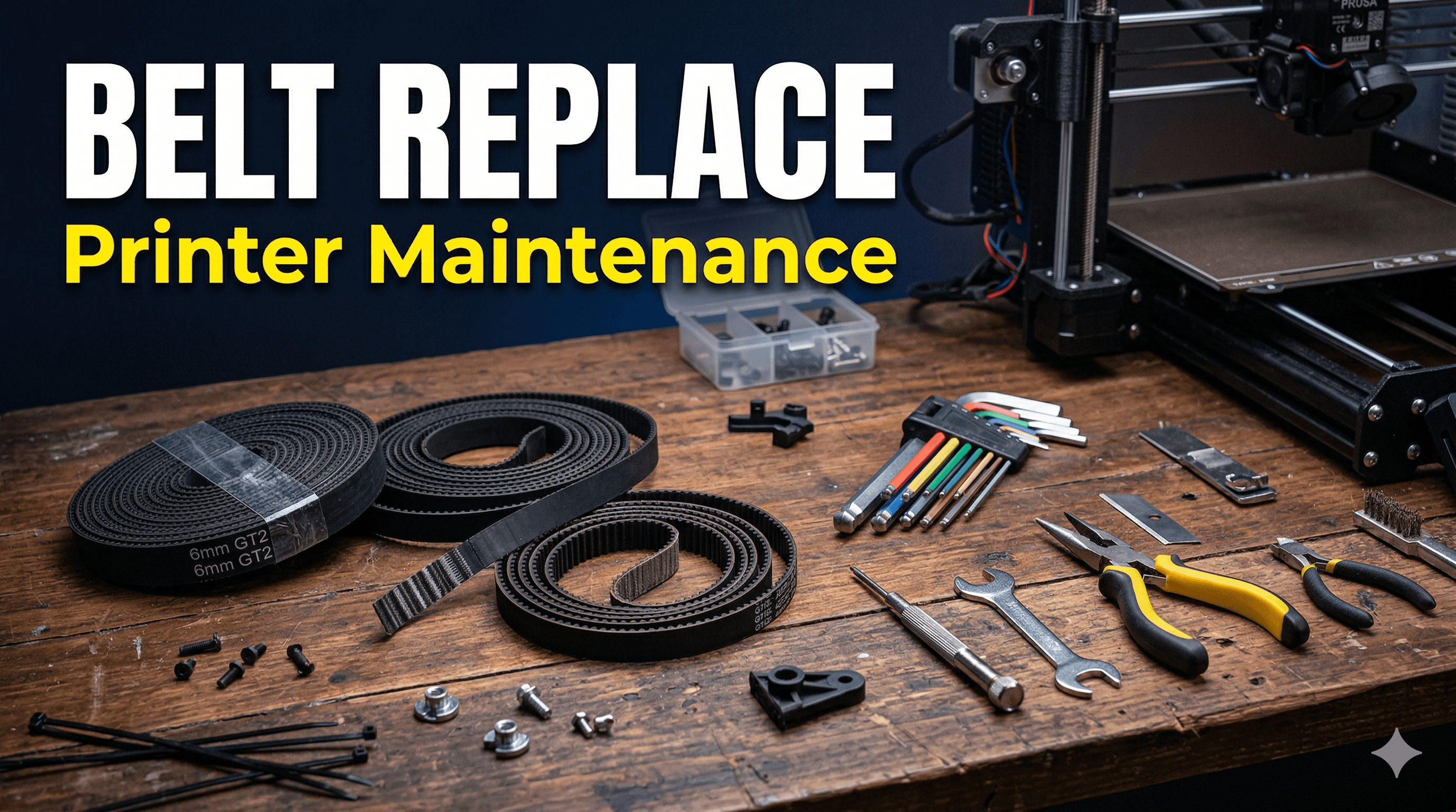 How to Replace Worn Belts on Your Ender 3 or K1 Printer